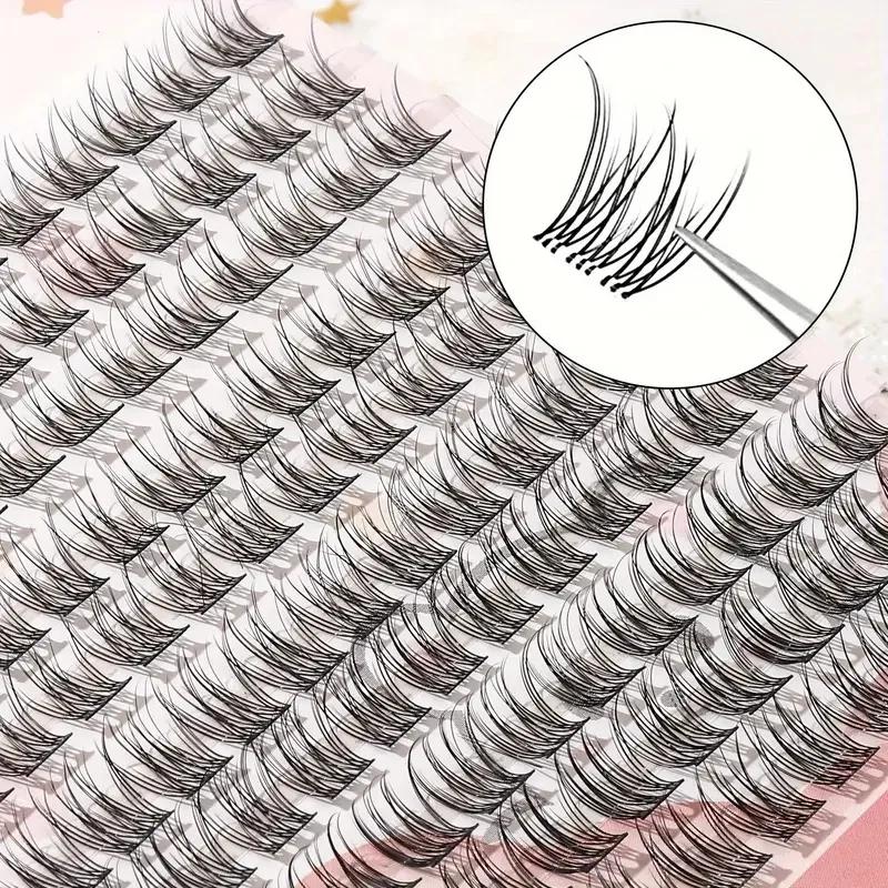 Ensemble de faux cils faciles à coller, style dessin animé épais d'apparence naturelle, adapté aux d