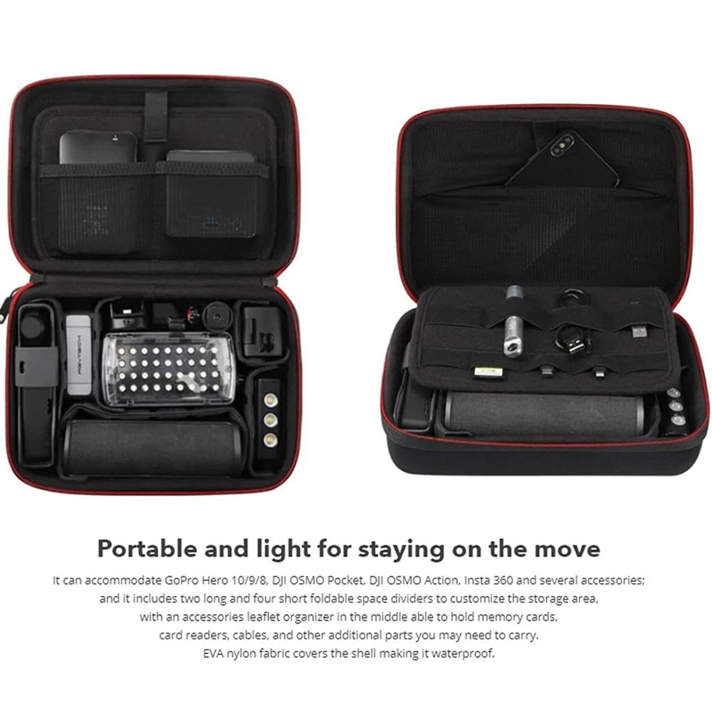 IcalYTECH-Étui de transport pour appareil photo, boîte de rangement, sac à main, convient pour batte
