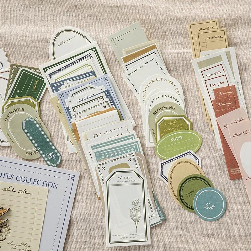 100 pièces papier décoratif Vintage bricolage Scrapbooking matériel étiquettes papier pour Journal c