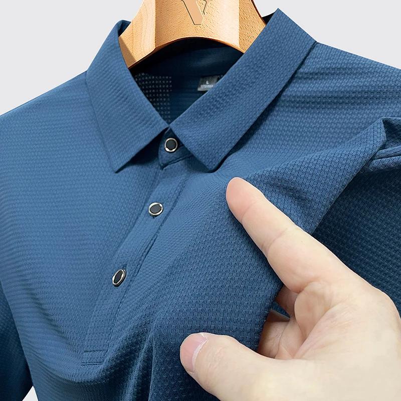 Polo hommes grande taille 9xl 8xl été haute qualité respirant manches courtes séchage rapide Nylon r