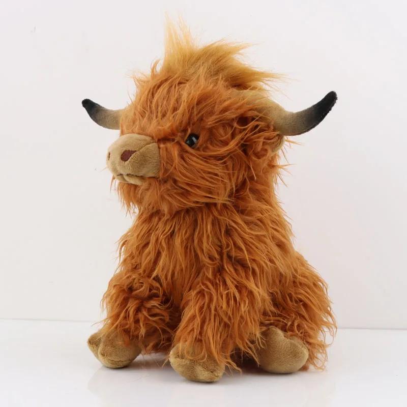 25cm Simulation Highland vache en peluche poupée animale doux en peluche Highland vache en peluche j