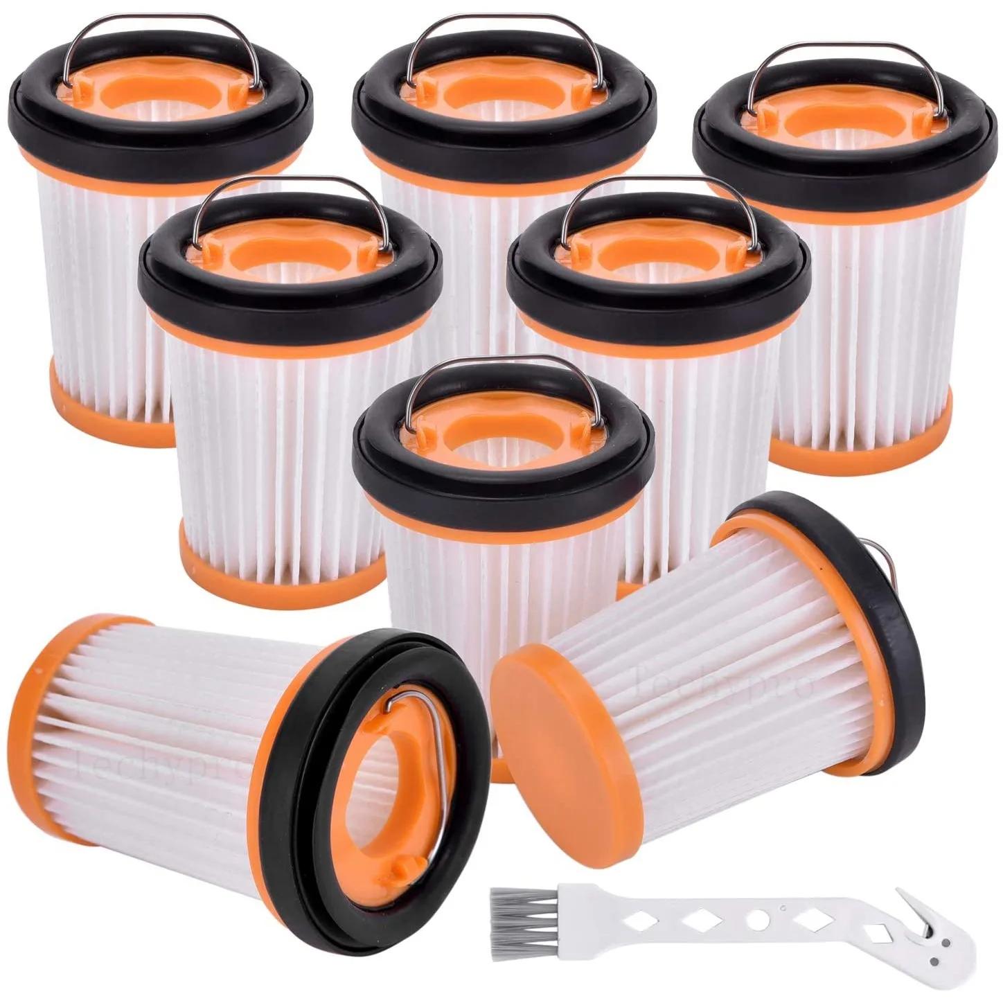Lot de 8 filtres d'aspirateur en tissu de rechange pour Shlavabo ION W1 S87, sans fil, WV200, WV201,