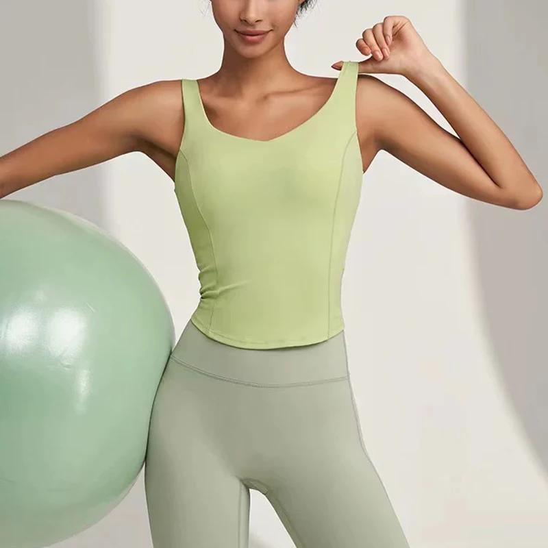 Gilet de sport fitness pour femmes, camisole, beau dos, course à pied, absorbant les chocs, rassembl