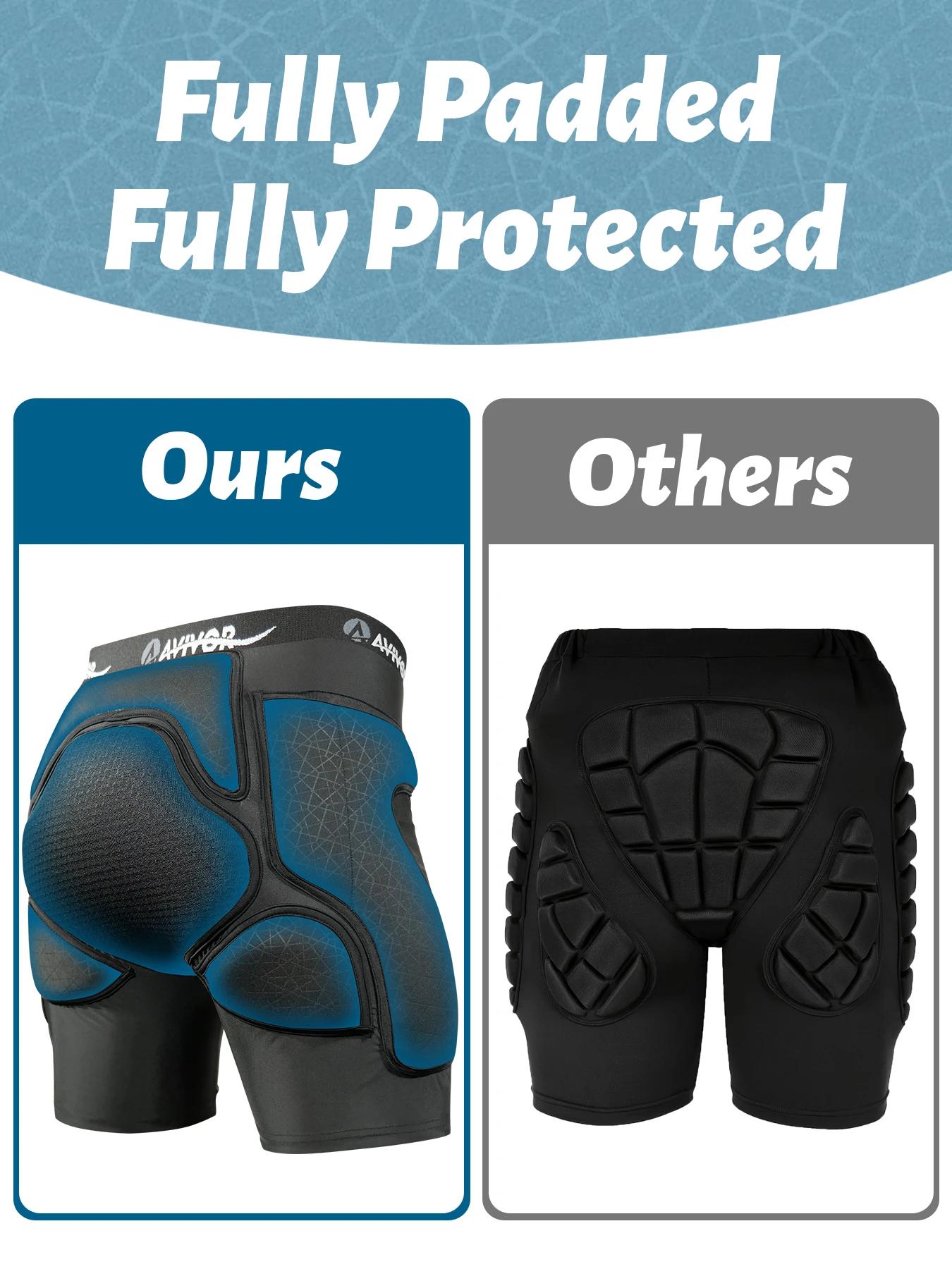 AVIVOR Never-Flatten Short rembourré en mousse |   Couverture complète et respirante |   Protection 