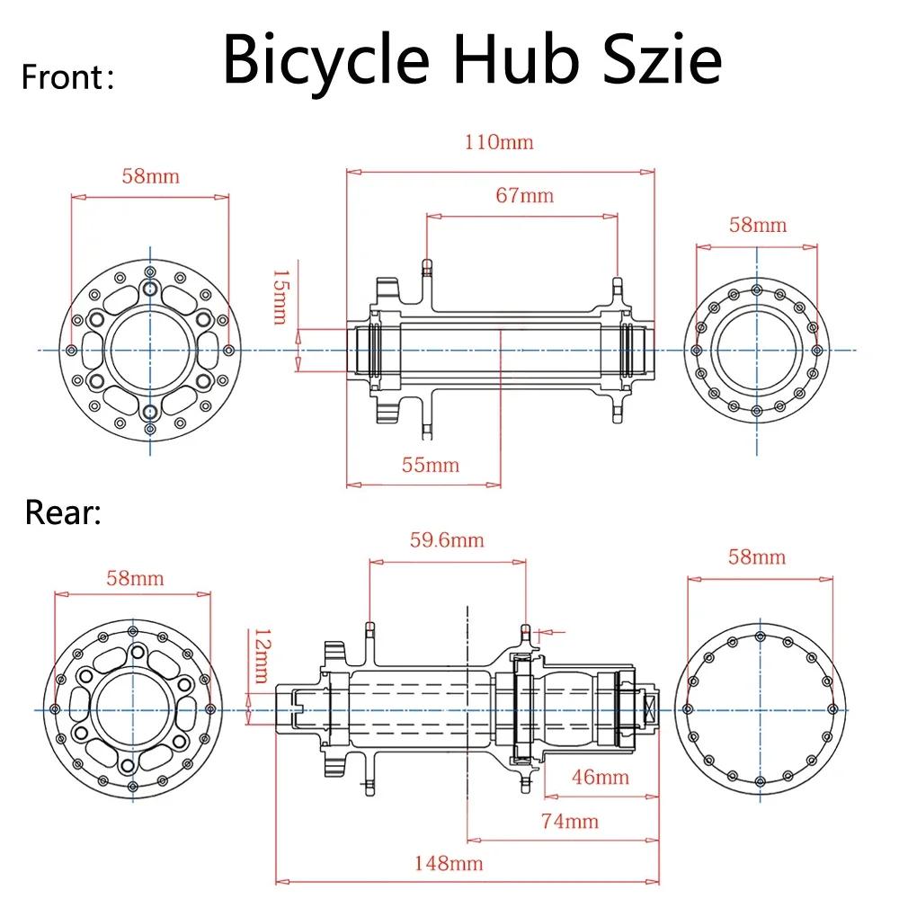 TANKE moyeu de vélo vtt BOOST 148 moyeux de vélo 120 clic 6 griffes portant 32H 28H HG XD MS frein à