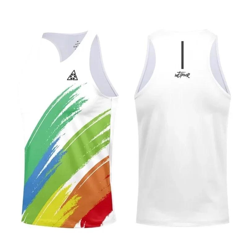 Gilets de course Marathon, T-shirts de course de sport professionnel d'été pour hommes et femmes, vê