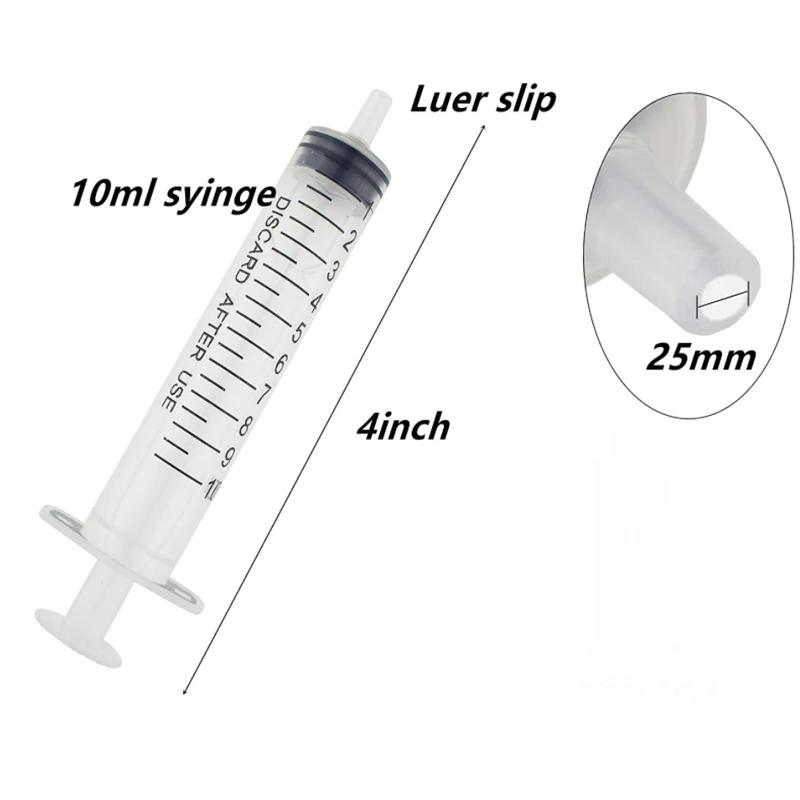 Seringue réutilisable en plastique pour mesurer les nutriments, outil de cuisine hydroponique, 1ml-1