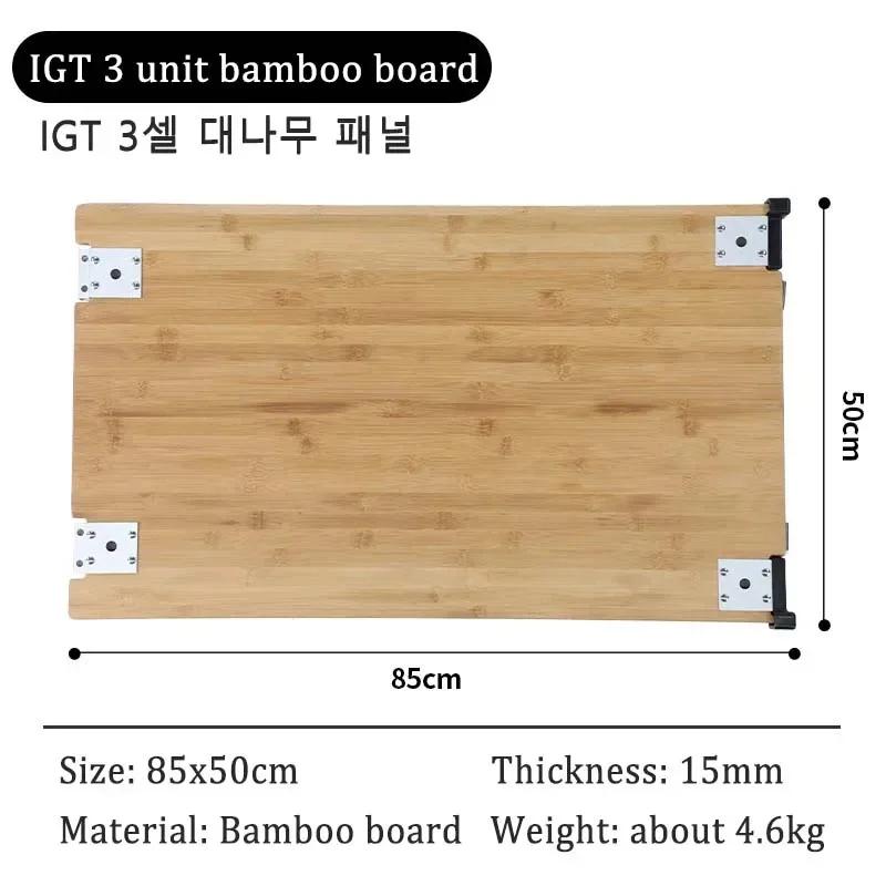 Table de Camping IGT, combinaison gratuite, accessoires IGT en acier inoxydable, Table pliante Porta