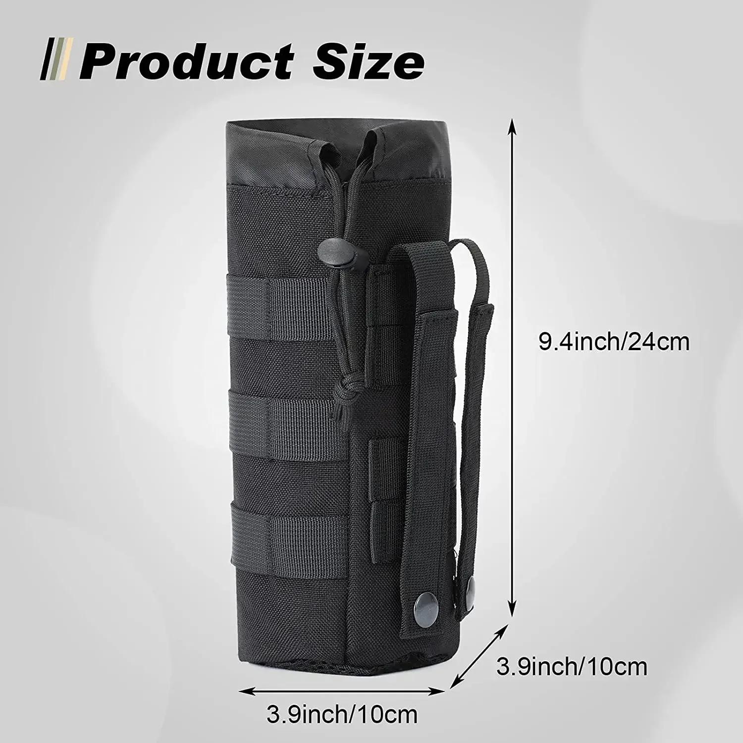 Tactique Molle bouteille d'eau sac support de pochette voyage en plein air Camping randonnée cyclism