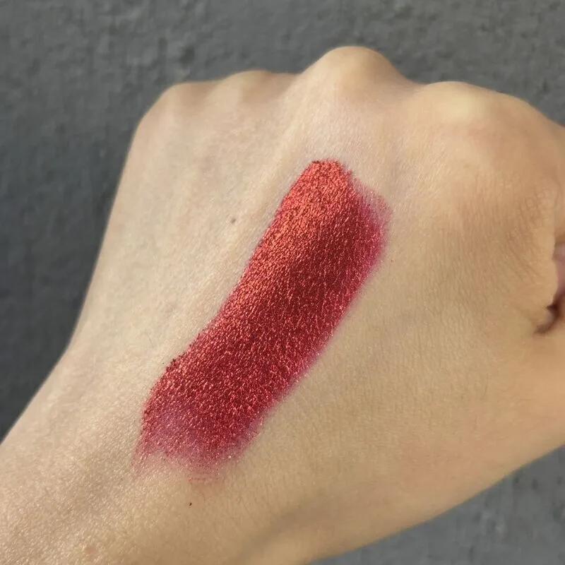 Nouvelle couleur! Fard à paupières caméléon, fard à paupières rouge froid et sauvage