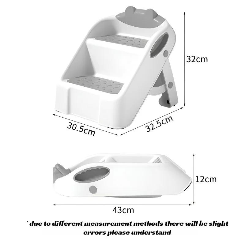 Escabeau d'entraînement aux toilettes pour enfants, siège de pot pliable et antidérapant, lavabo pou