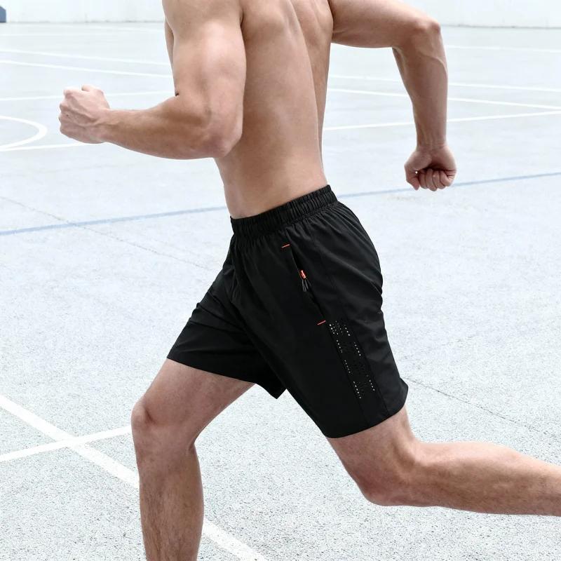 Shorts de sport légers et respirants, tissu extensible quadridirectionnel, séchage rapide, poches zi