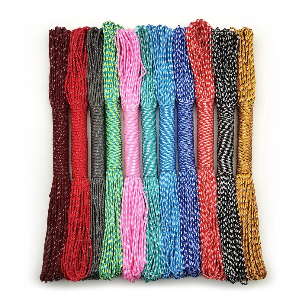 Diamètre 2mm 100 mètres corde rouge profond corde de Parachute lanière corde escalade Camping équipe