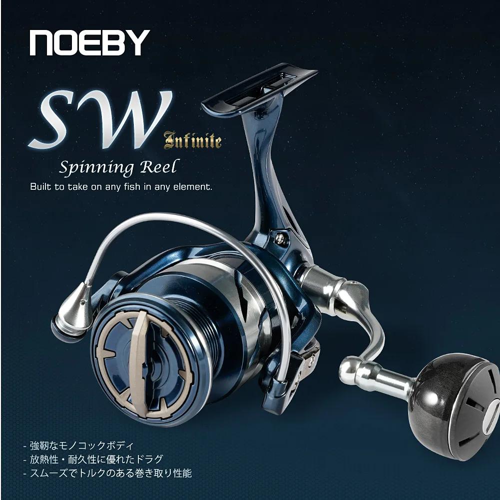 Noeby moulinet de pêche Spinning 2500 3000 4000 5000 6000 8000 10000 traînée Max 25kg moulinets de p