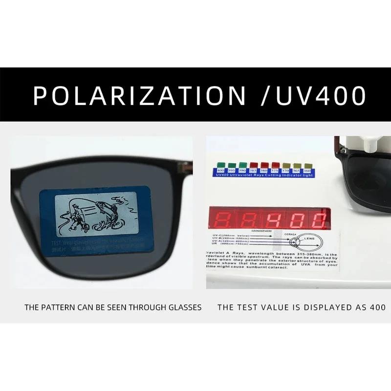 Lunettes de soleil polarisées carrées de luxe pour hommes et femmes, Vintage, à la mode, pour voyage
