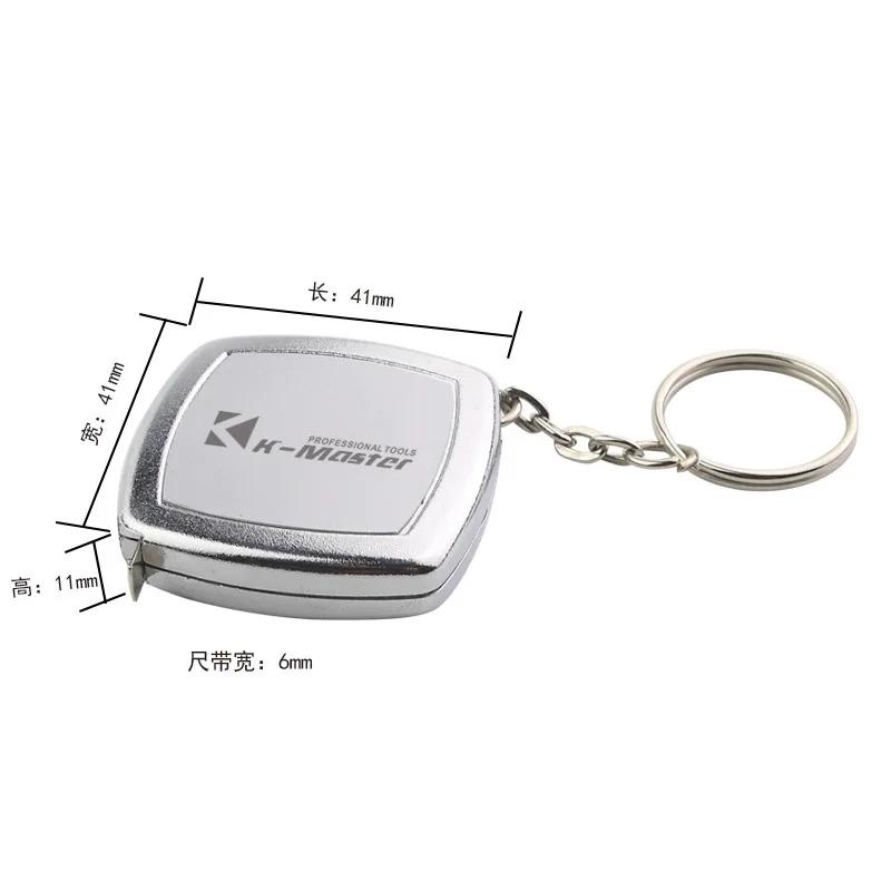 2 mètres petit ruban à mesurer porte-clés petit ruban à mesurer en acier Mini poche Portable Compact