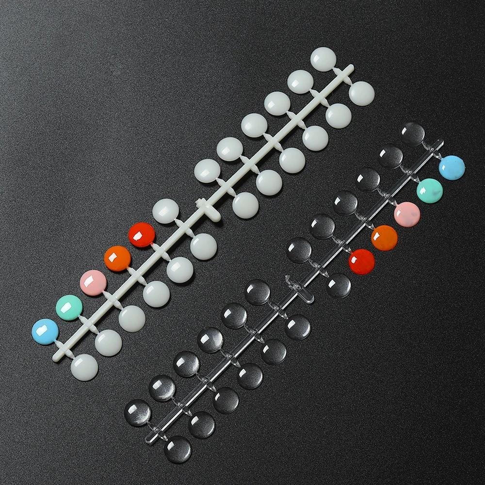 TP 120 pièces Table d'affichage de vernis à ongles avec autocollants carte de couleur à pois panneau