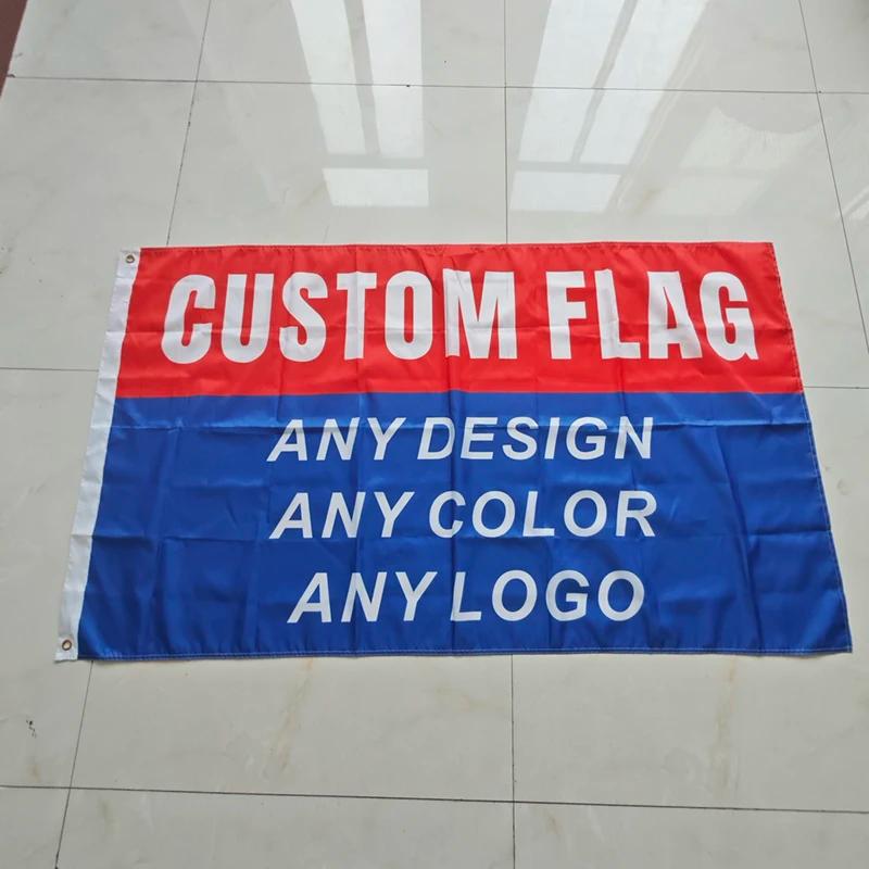 Drapeau personnalisé à impression numérique, Logo de l'entreprise de toutes tailles, bannière public
