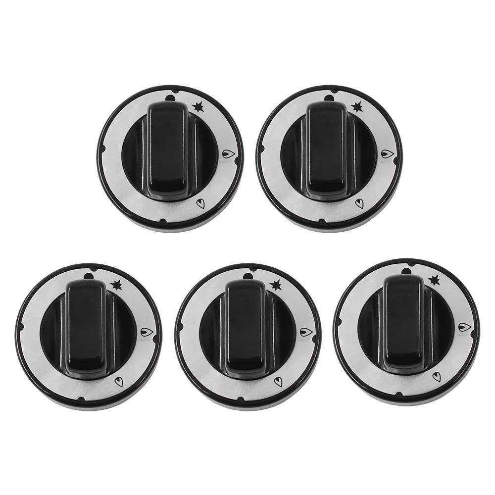 Cuisine commerciale de restauration cuisinière à gaz pièces de cuisinière bouton noir table de cuiss