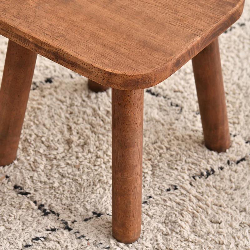 Tabouret Proxy de Alicante en Bois Massif, Petit Tabouret de Document de Brochure pour le Salon, l'E