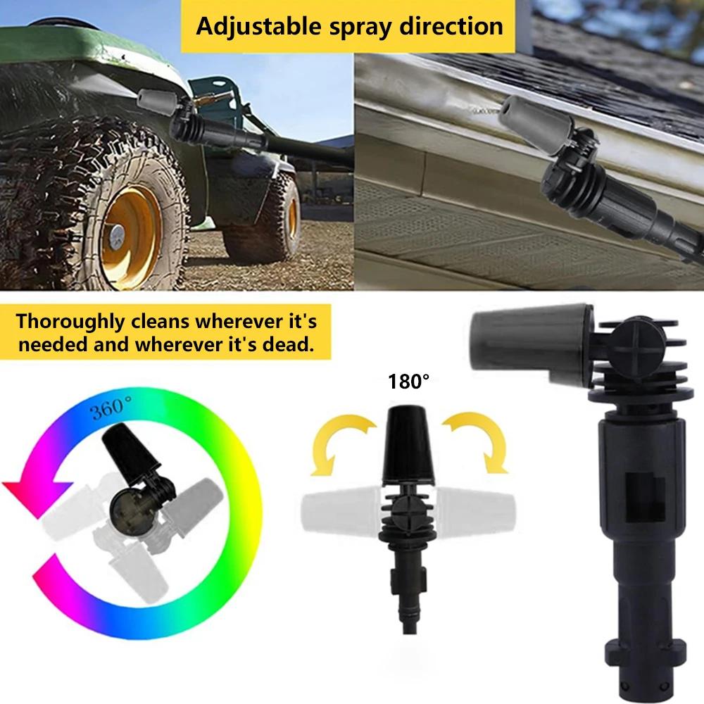 Pistolet à eau haute pression, buse rotative à 360 degrés, peut être soufflé ou droit, Jet d'eau pou