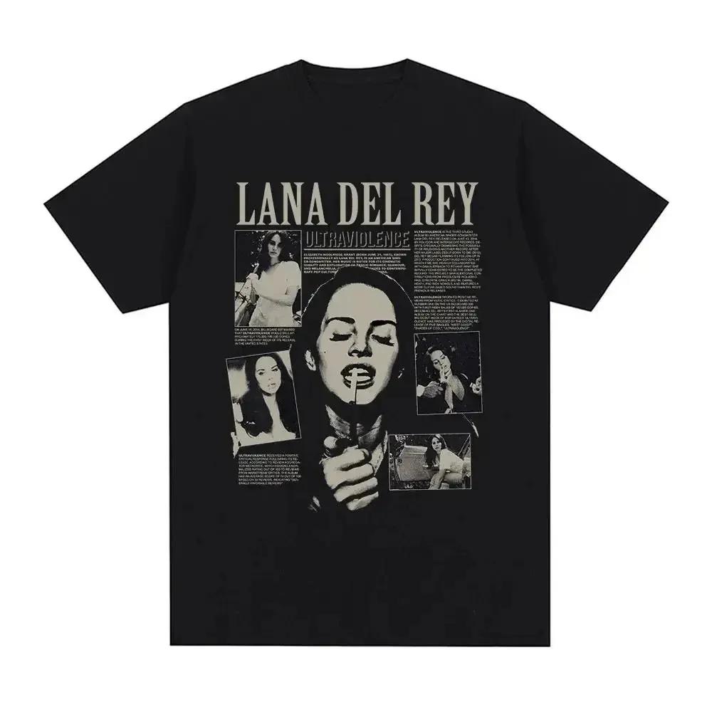 Chanteur Lana Del Rey imprimé T-Shirt femmes mode Hip Hop hommes t-shirts Streetwear Harajuku T-Shir