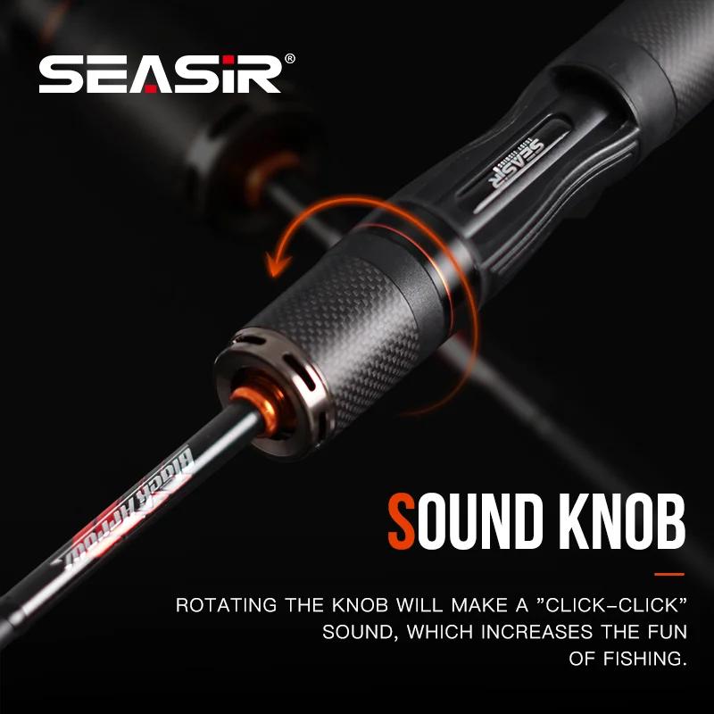 SEASIR canne à pêche flèche noire 4.92FT 76G poids du leurre 0.8-10g UL Fiber de carbone FUJI O anne