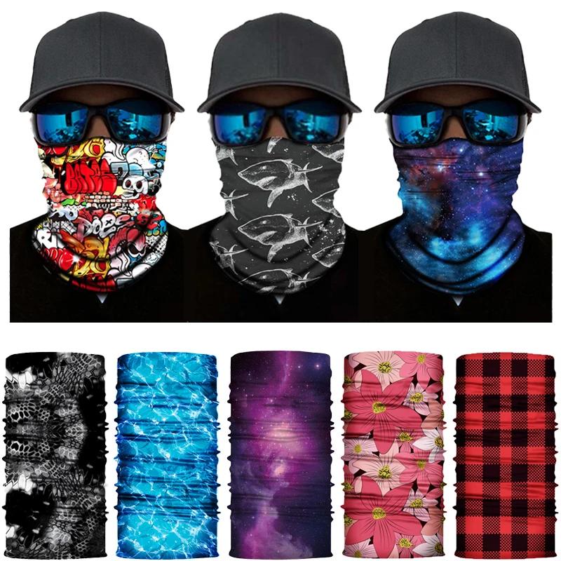 Mode cyclisme masque facial écharpe d'équitation respirant sans couture cache-cou femmes Bandana cha
