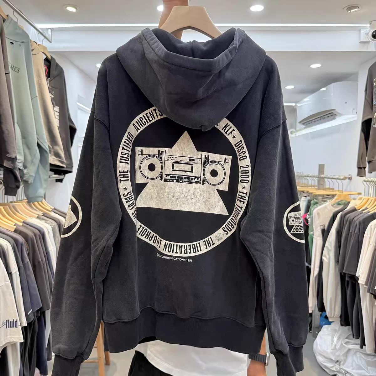 Joli délavé noir Saint KLF exposition limitée sweat à capuche hommes femmes haute qualité Streetwear