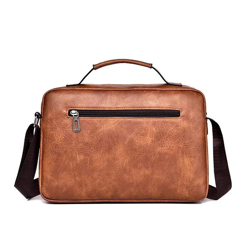 WEIXIER – sac à bandoulière multifonction en cuir Pu pour hommes, sacoche de grande capacité, fourre