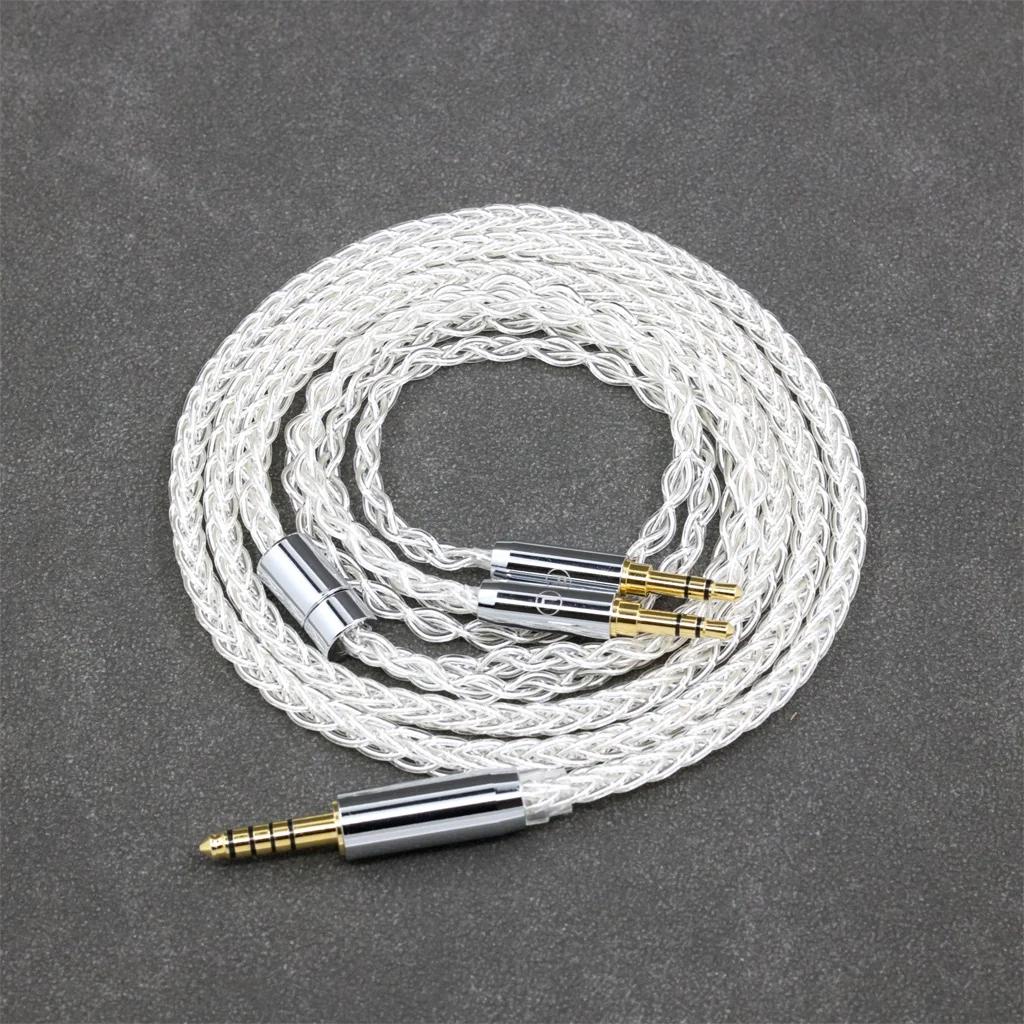 8 Core 99% 7n Pure Silver Palladium Câble pour écouteurs pour Hifiman Sundara Ananda HE1000se v2 HE6