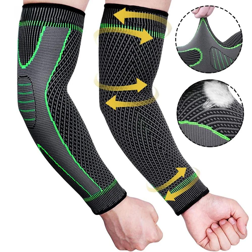 Manchons de Compression de bras de sport, Support de coude antidérapant pour jeunes adultes, cyclism