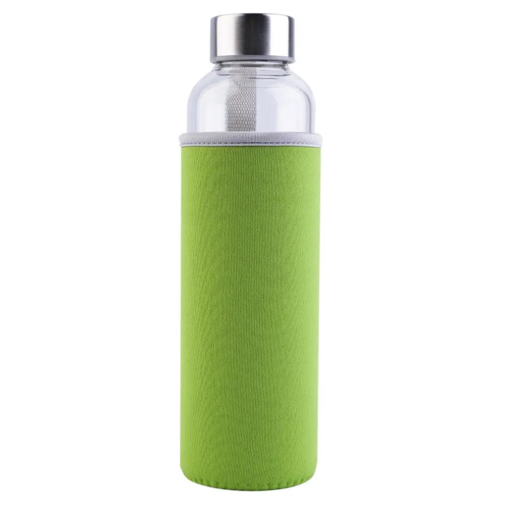 Bouteille de voyage de 550ml, bouteille d'eau en verre Portable incassable pour voiture, nouvel arri