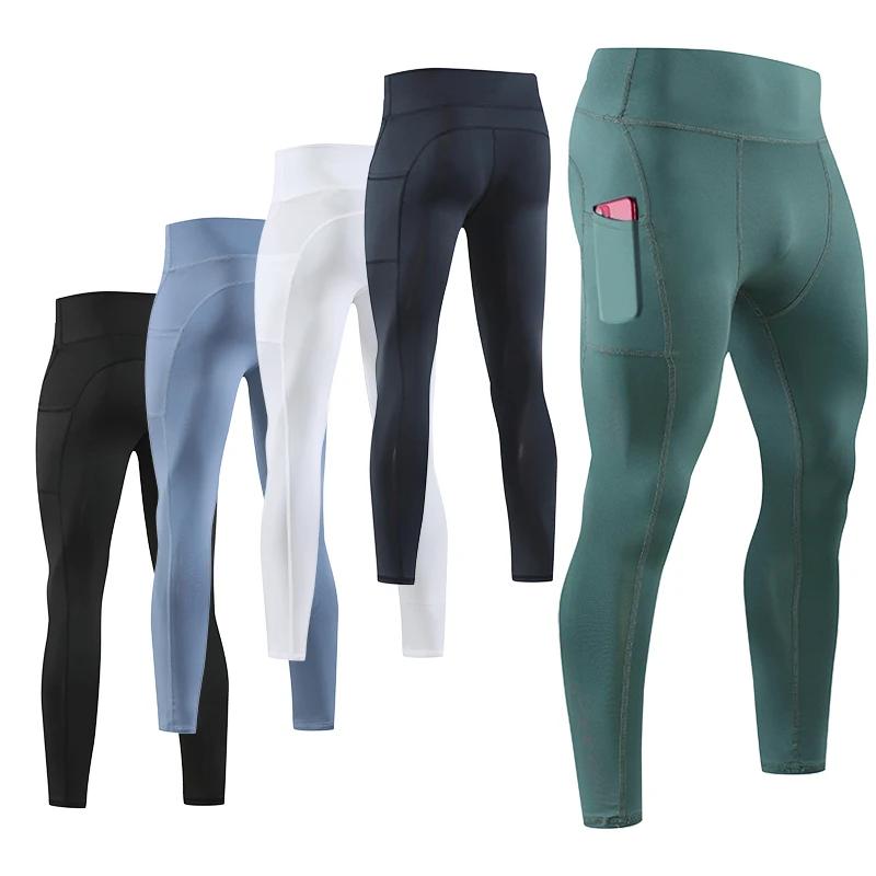 Gym hommes Fitness course pantalons de Sport athlétisme Leggings serrés Joggings maigre Yoga pantalo