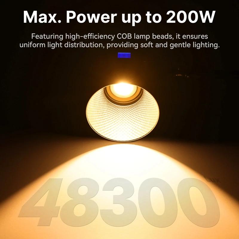Ulanzi VL-200Bi 200W V-Mount COB Light sans fil Andrea Control 2700K-6500K Video Light for Skit Vide