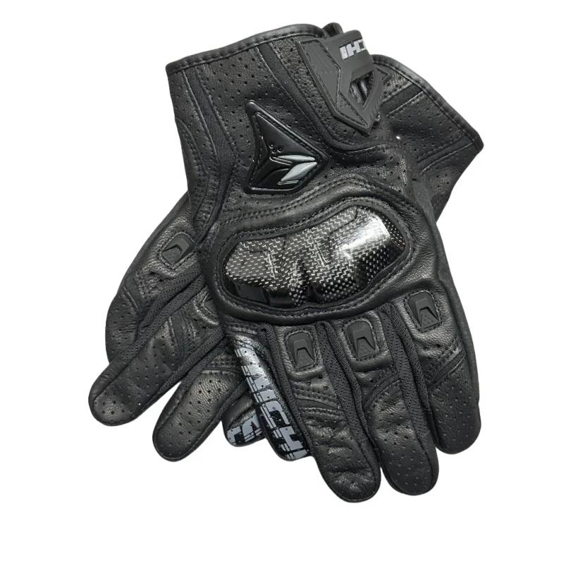 Gants de Moto en cuir véritable pour hommes, gants de course de Motocross RST390 391, printemps-auto