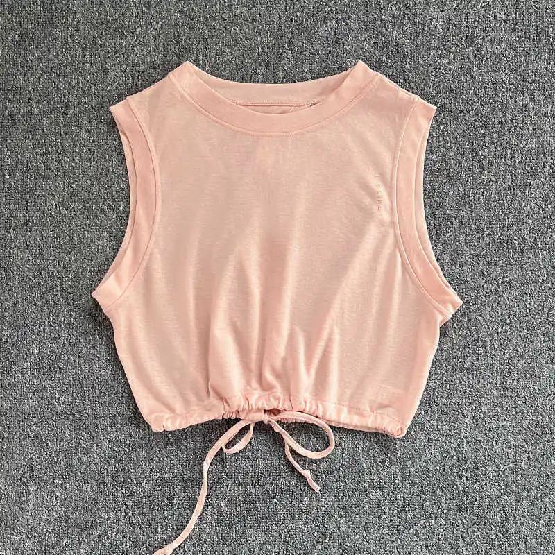 Vêtements de yoga d'été pour femmes, gilet de sport respirant, ample et haut de gamme, combinaison d