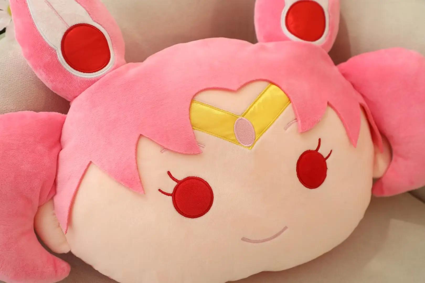 Oreiller en peluche Sailor Moon Anime, Kawaii Tsuk37Usagi Plushies, décor de chambre Chiba Mamoru, b
