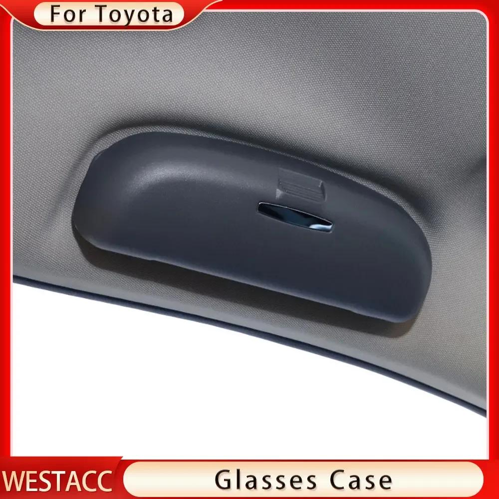 Étui à lunettes de soleil ABS pour voiture, porte-lunettes pour Toyota Camry Highlander RAV4 CHR Cor