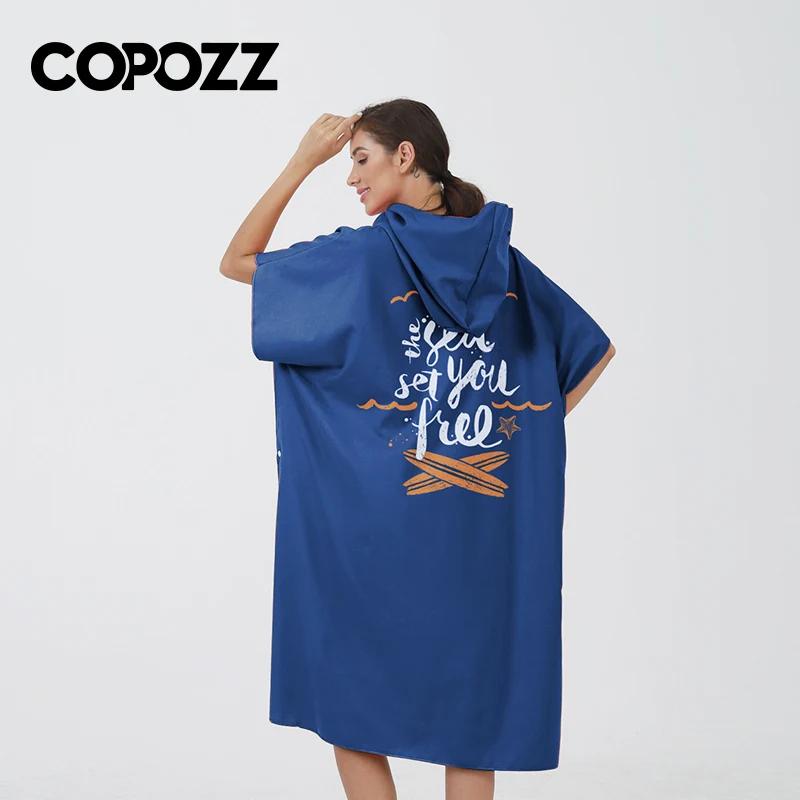 Poncho de Surf Personnalisé en Microcarence pour Adulte, Serviette de Bain pour Sports Aquatiques, R