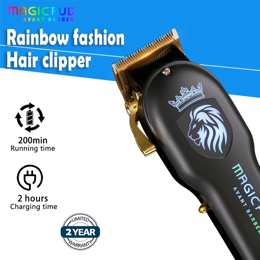 MAGICFUL nouvelle tondeuse à cheveux professionnelle tondeuse électrique Rechargeable pour hommes ba