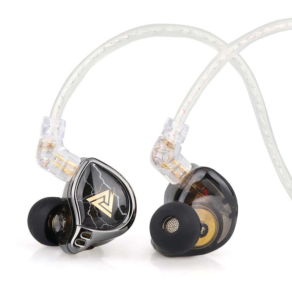 QKZ – écouteurs intra-auriculaires, à diaphragme revêtu de titane, hi-fi, à cavité semi-ouverte, pla