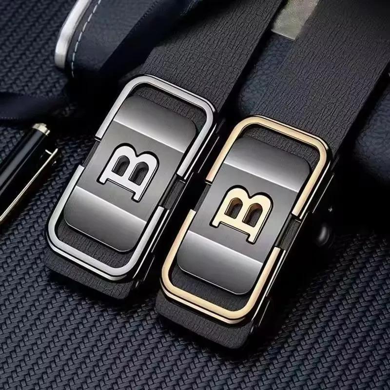Ceinture pour hommes d'affaires de mode véritable marque de luxe ceinture boucle en métal ceinture e