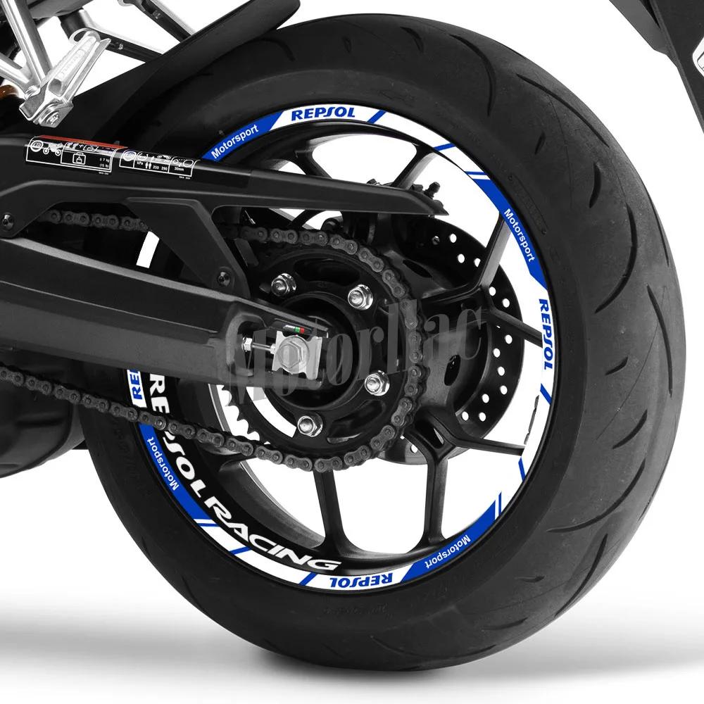 Autocollant réfléchissant pour roue de moto Repsol CBR CBR650rr, bande de jante, 17 pouces, accessoi