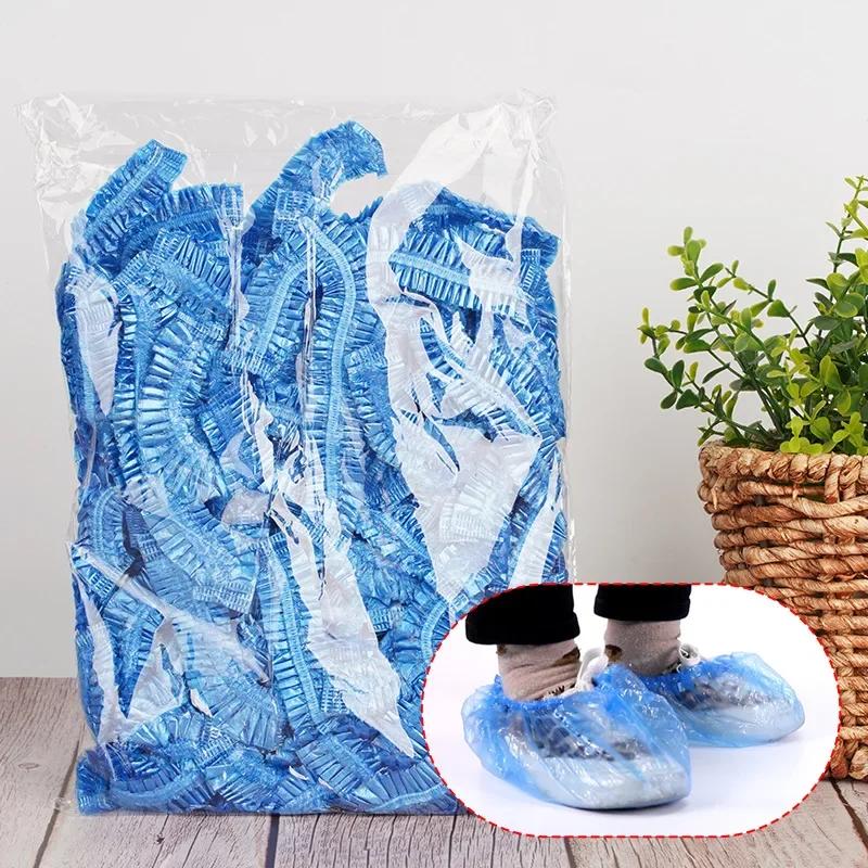 Couvre- bonnets de douche jetables, accessoires de Sauna, bonnets pour cheveux jetables transparents