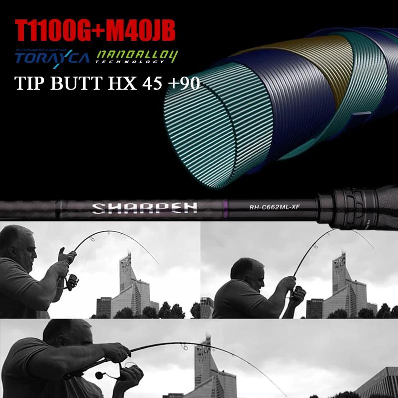 PURELURE SHARPEN leurre souple longue filature et coulée XF/MF tiges d'action composants FUJI canne 