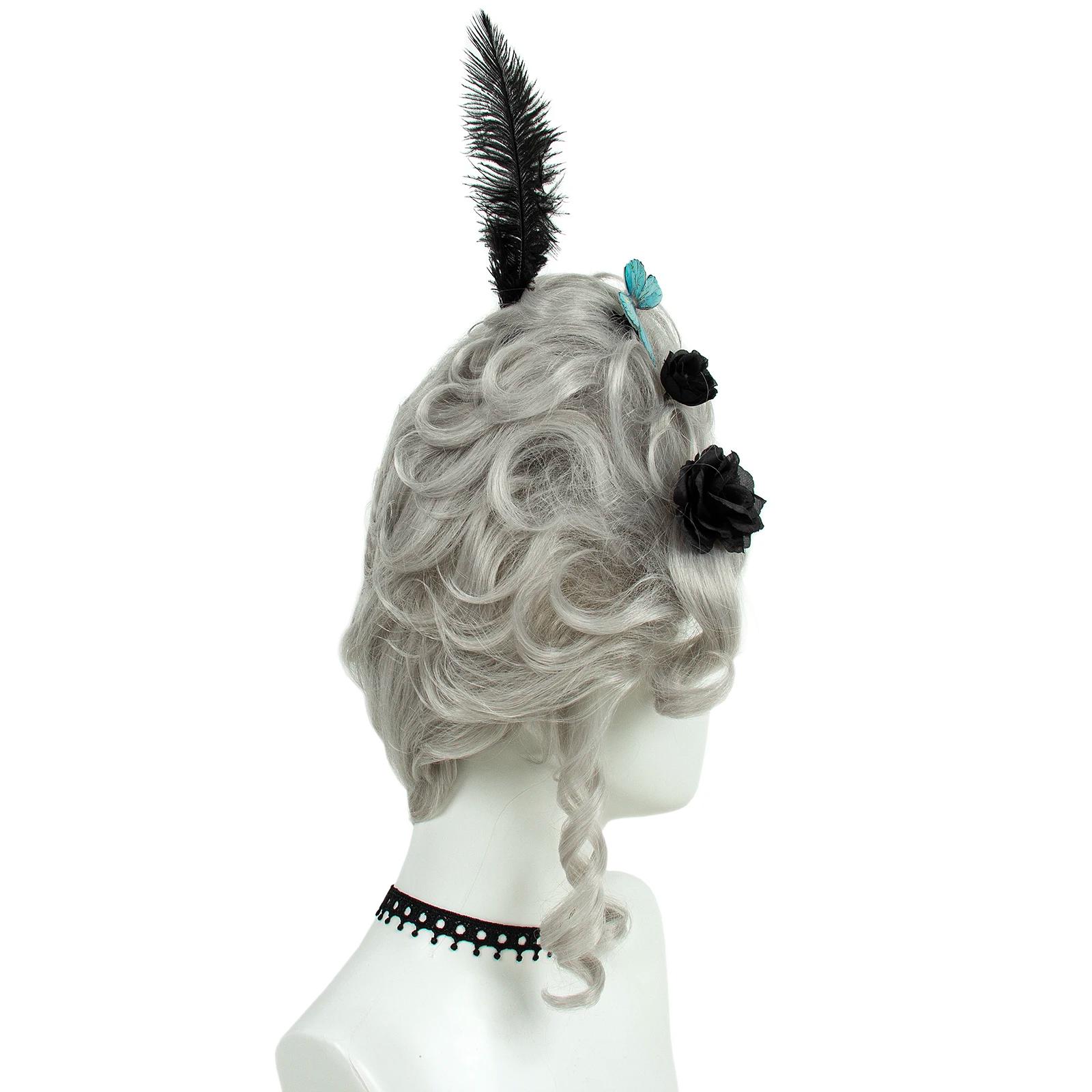 REEWES perruque victorienne pour Costume Rococo Cosplay 18ème siècle perruque cheveux baroques Vinta