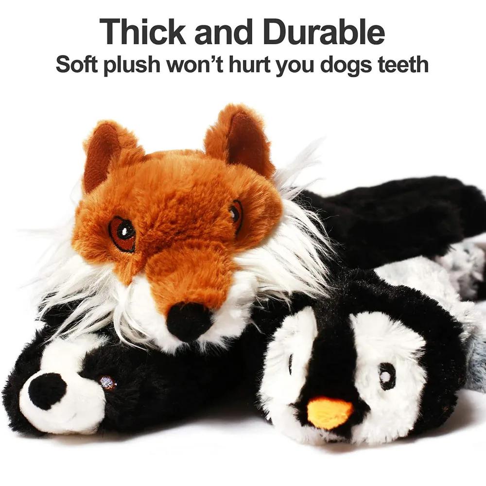 Jouet Animal simulé drôle pour chien, sans farce, avec couineurs, peluche Durable, jouet à mâcher po