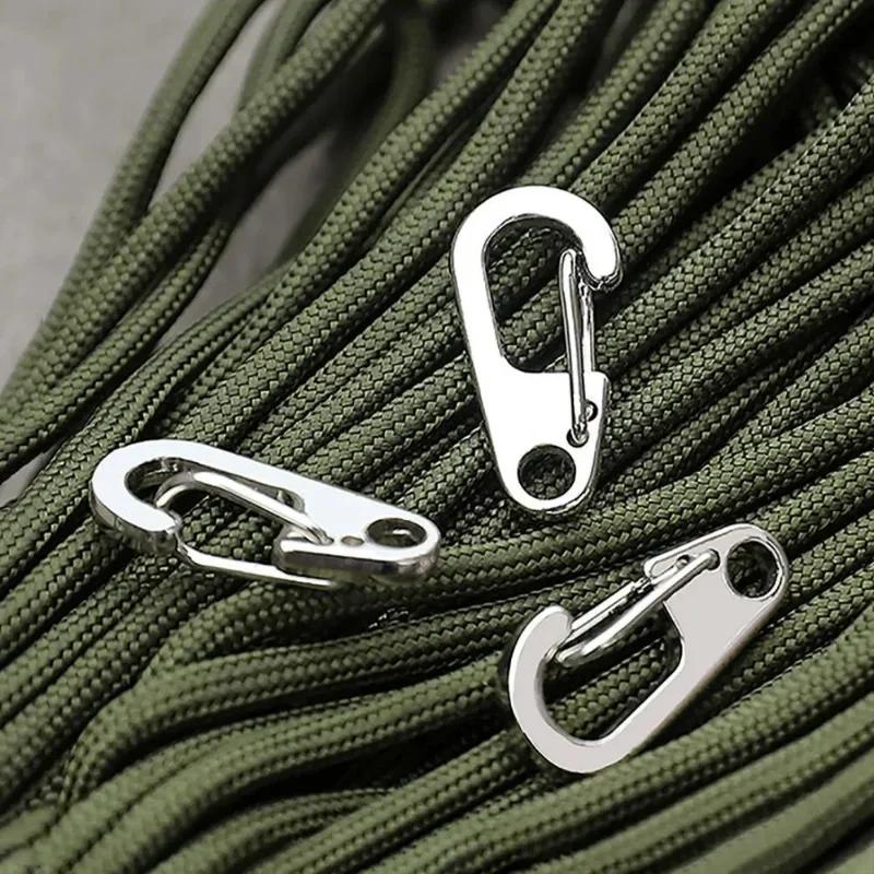 5/10/20 pièces fermoir mousqueton boucle Keychian Mini mousquetons Camping en plein air randonnée bo