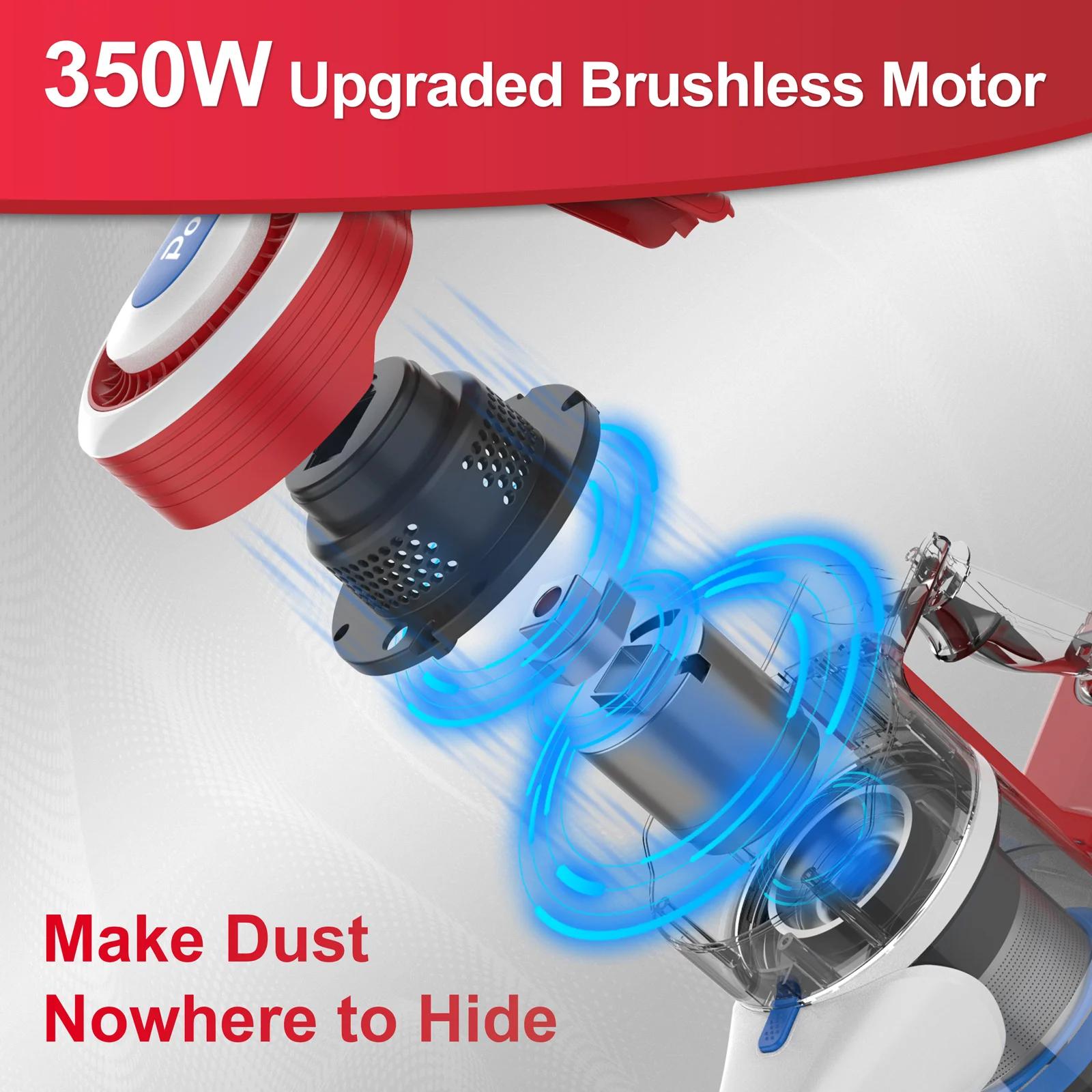 POWEART-aspirateur sans fil V80 26KP, puissant appareil d'aspiration